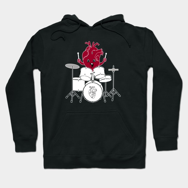 Music heart lover Hoodie by Carries Design 